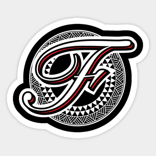 Letter F Sticker